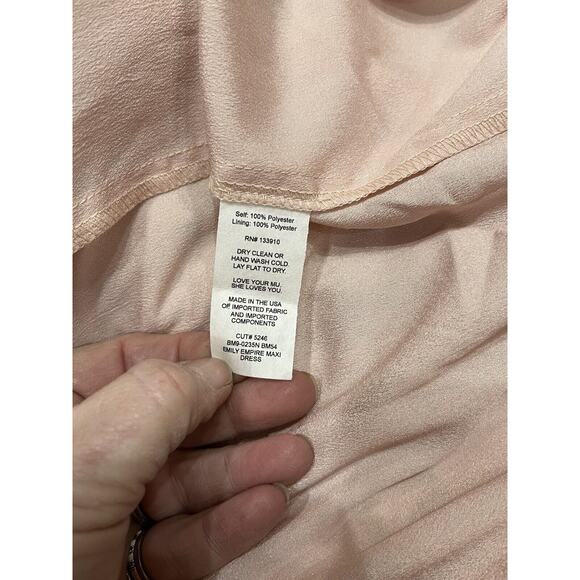 Show Me Your MuMu Floral Blush Meadow Emily Maxi Dress Gown Wedding Sm New USA - Picture 14 of 14